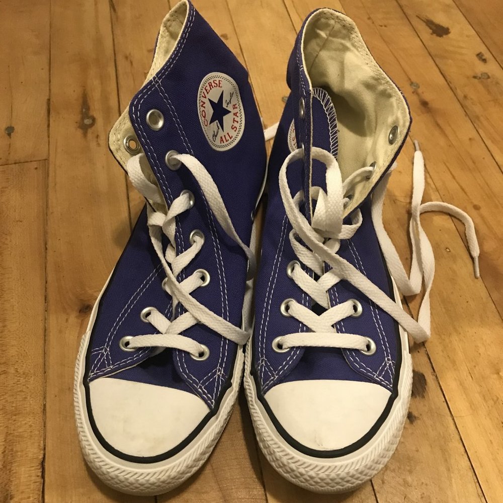 Purple Hightop Converse